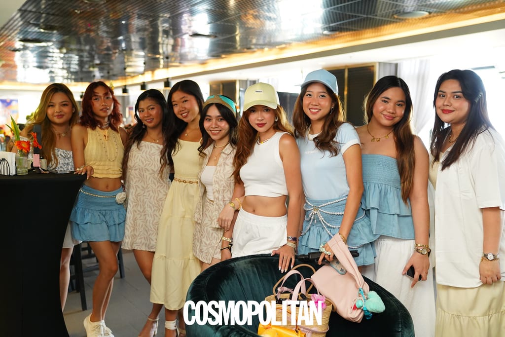 the cosmo vibe tribe at the club pen x cosmo sunset party