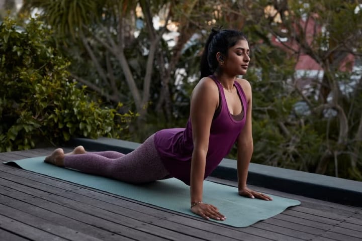girl doing yoga