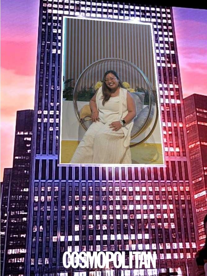 Cosmopolitan Philippines' Asst. Managing Editor Alyana Olivar's AR Billboard at the Ultherapy PRIME event
