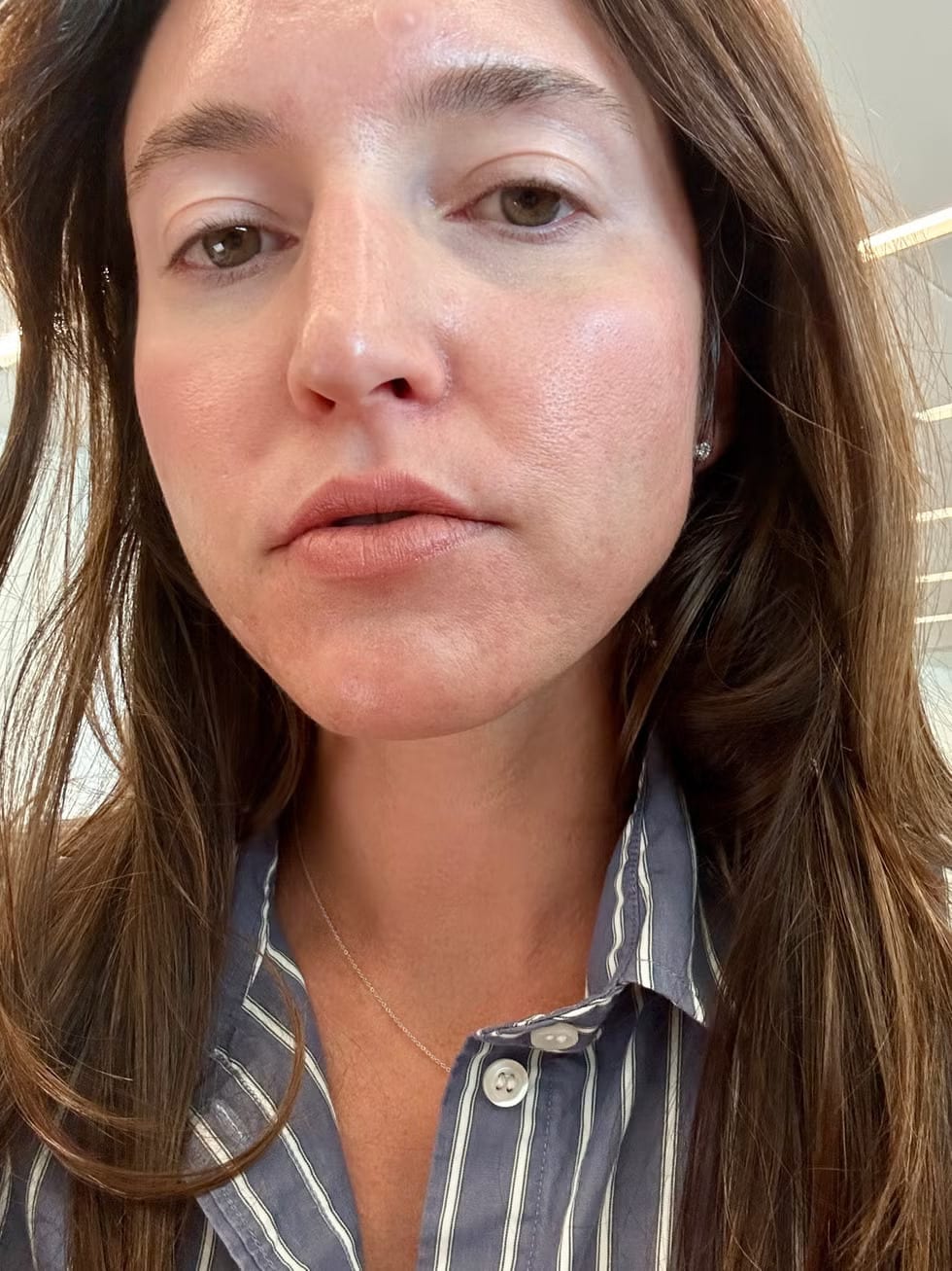 Wearing LV Rouge in Nude Necessaire