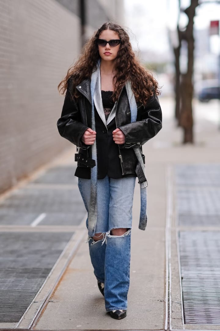 grunge distressed jeans