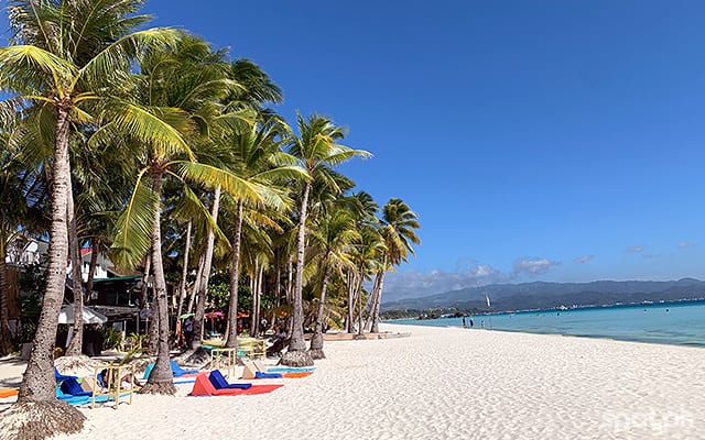 boracay island beach with white sand