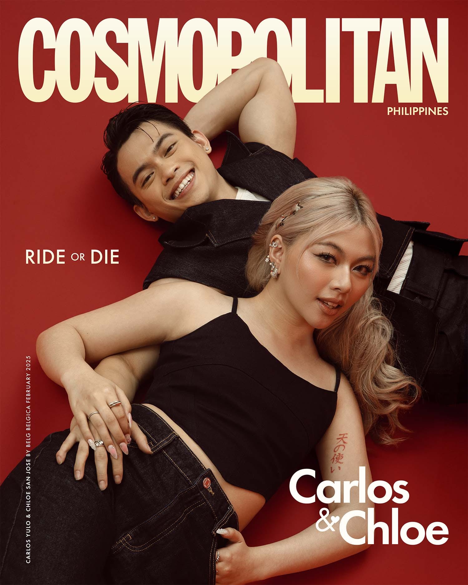 carlos yulo and chloe san jose for cosmopolitan philippines february 2025