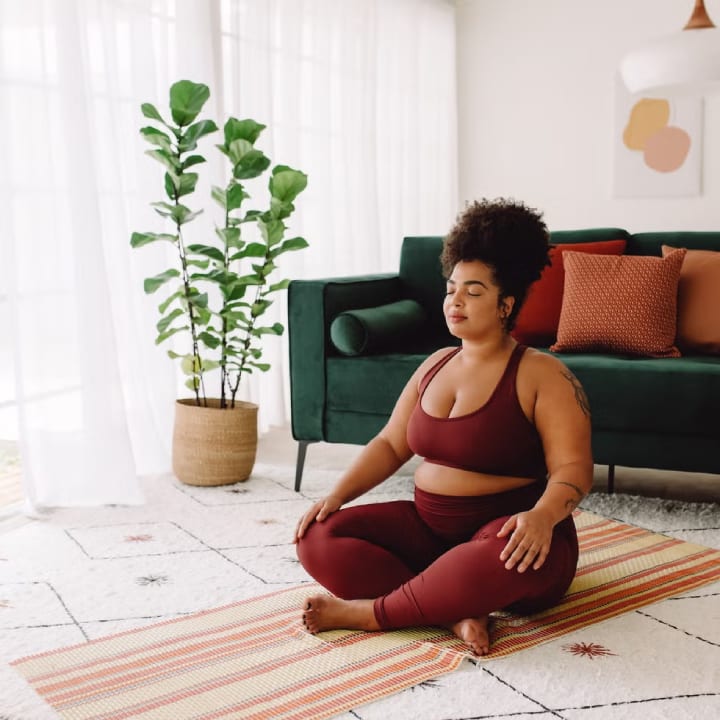 girl meditating