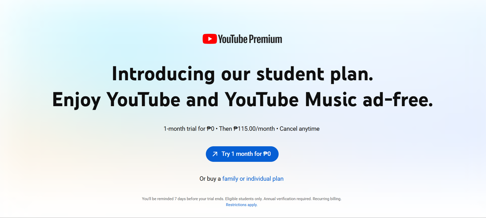 YouTube premium