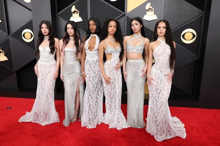 KATSEYE at the 2026 Grammys