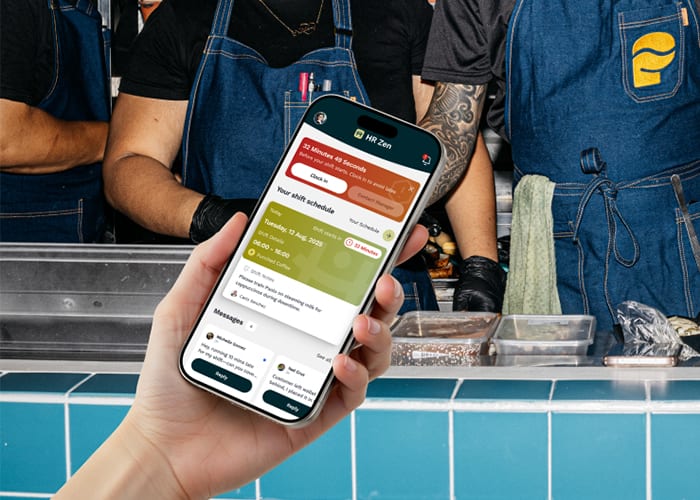 Photo of HrZen's mobile app