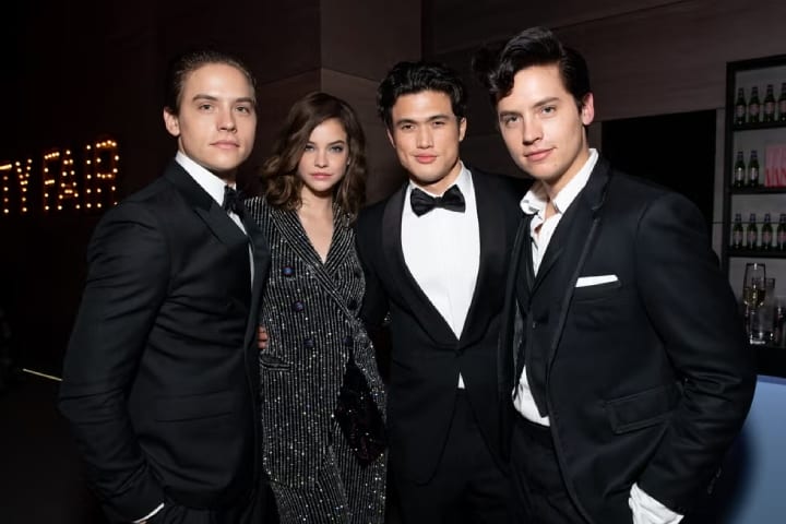 barbara palvin and dylan sprouse at vanity fair oscar party 2019
