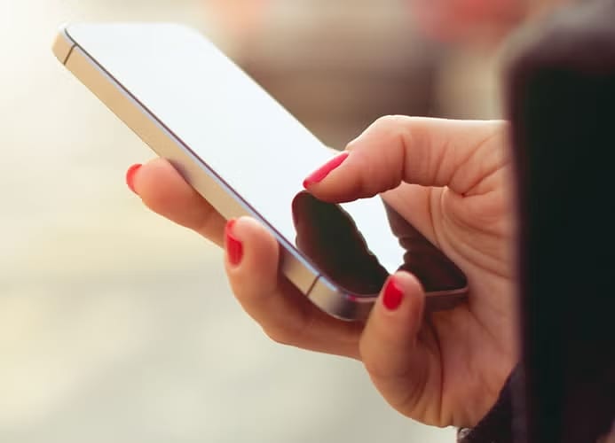 mobile phone in hand