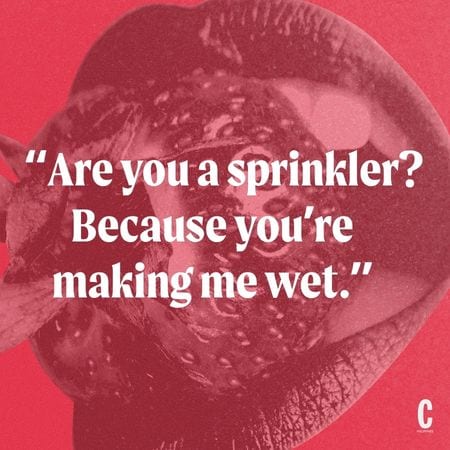 are you a sprinkler? because you're making me wet